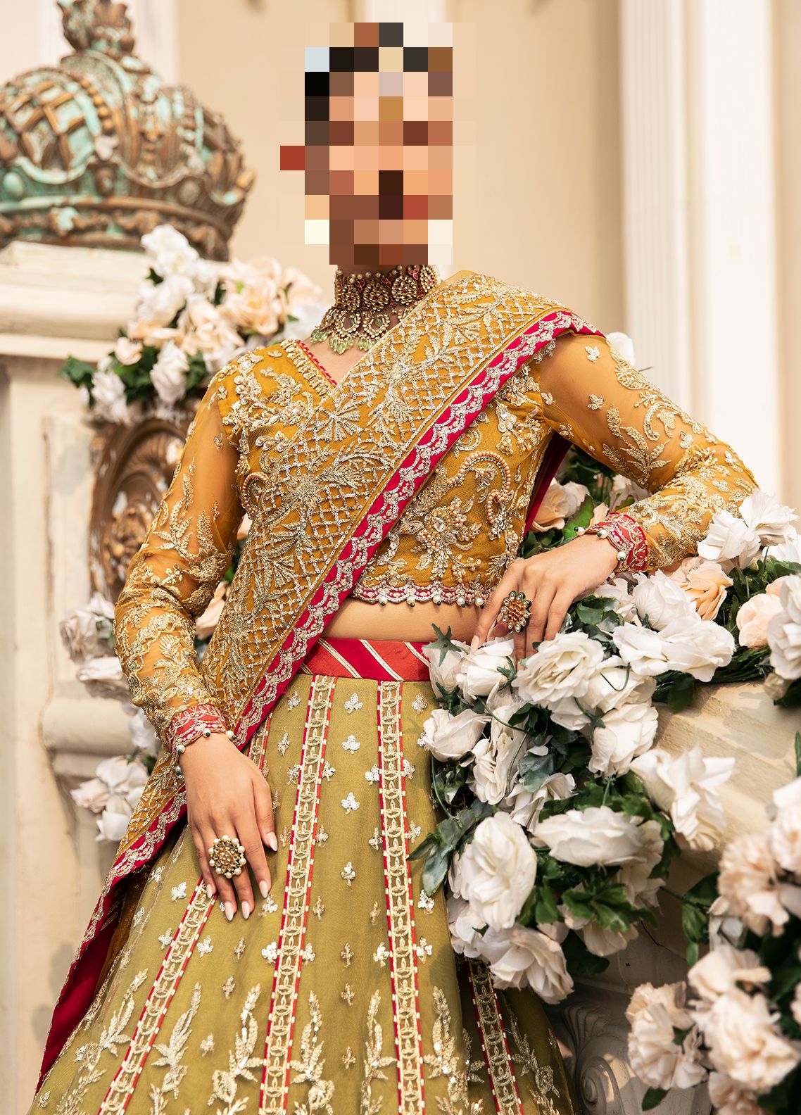 Fatima’s Mehndi Orange Bridal Lehenga