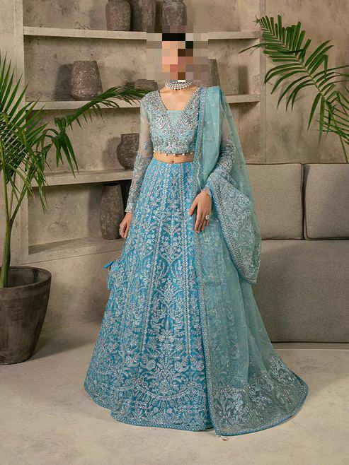 Fatima’s Aqua Blue Wedding Dress