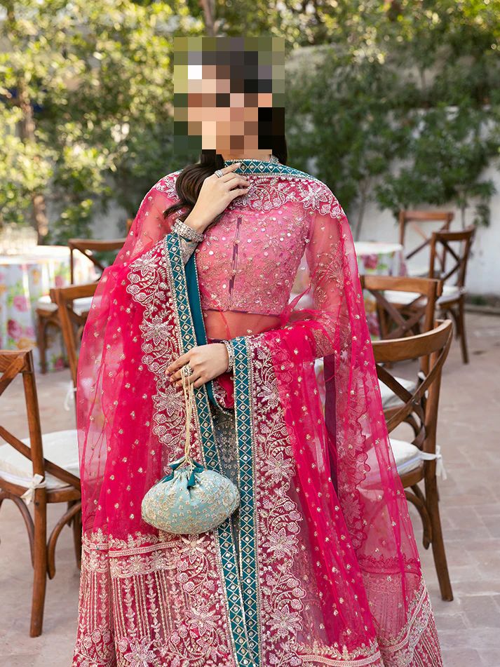Fatima’s Aqua Blue Bridal Lehenga