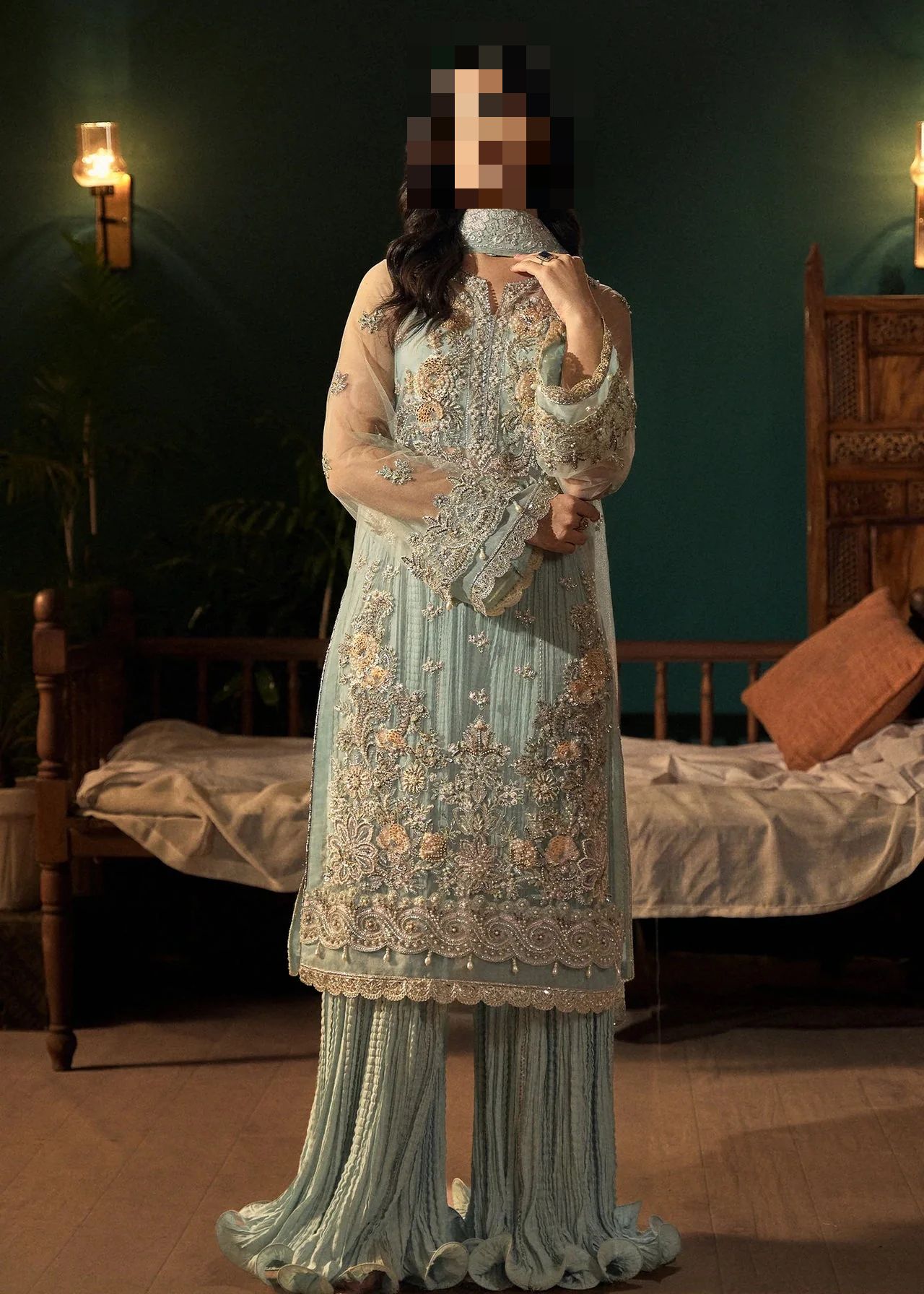 Fatima’s Aqua Mint Party Dress
