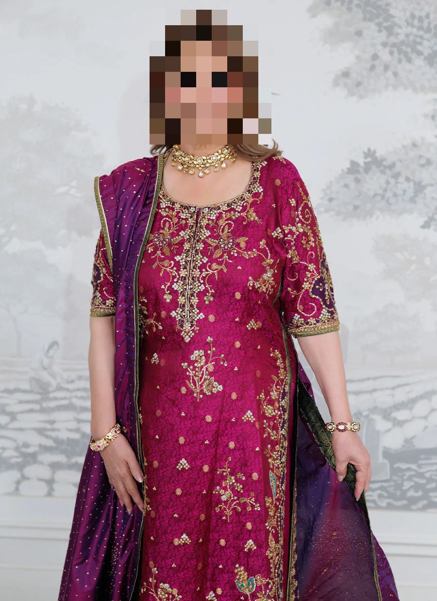 Fatima’s Berry Magenta Party Dress