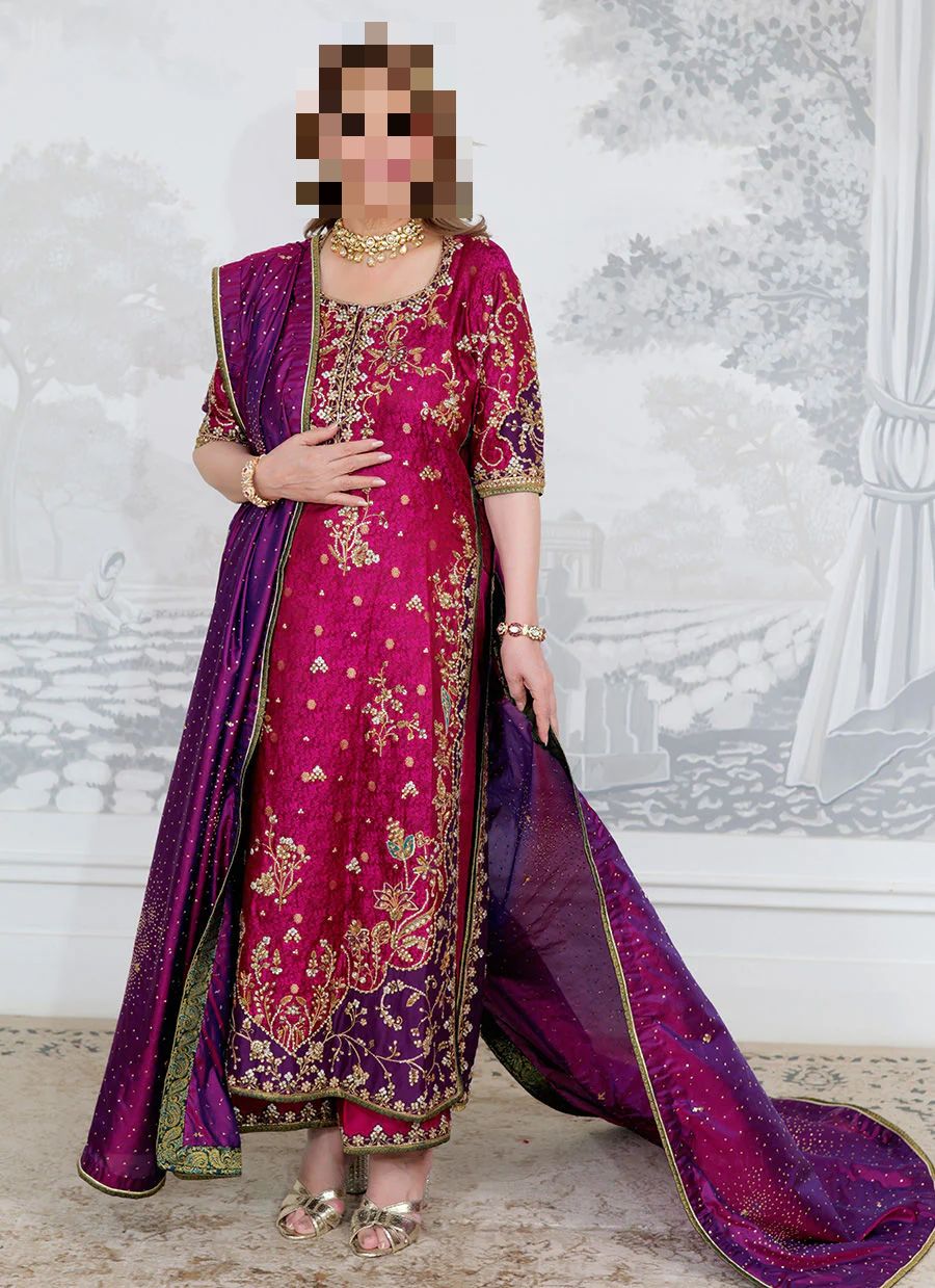Fatima’s Berry Magenta Party Dress