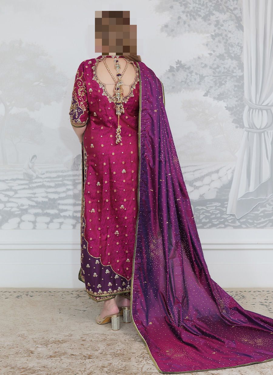 Fatima’s Berry Magenta Party Dress