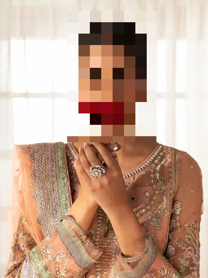 Fatima’s Blush Peach Wedding Wear