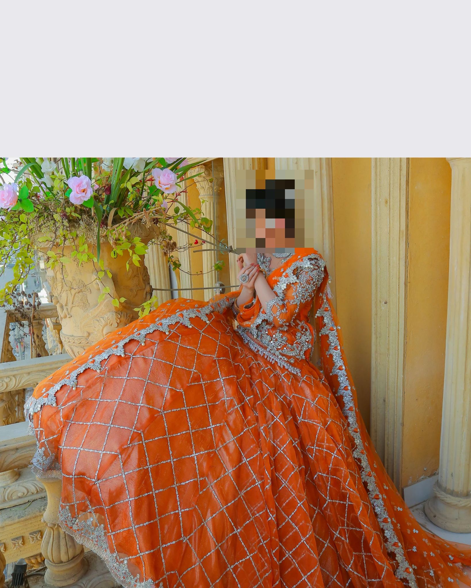 Fatima’s Burnt Orange Wedding Dress