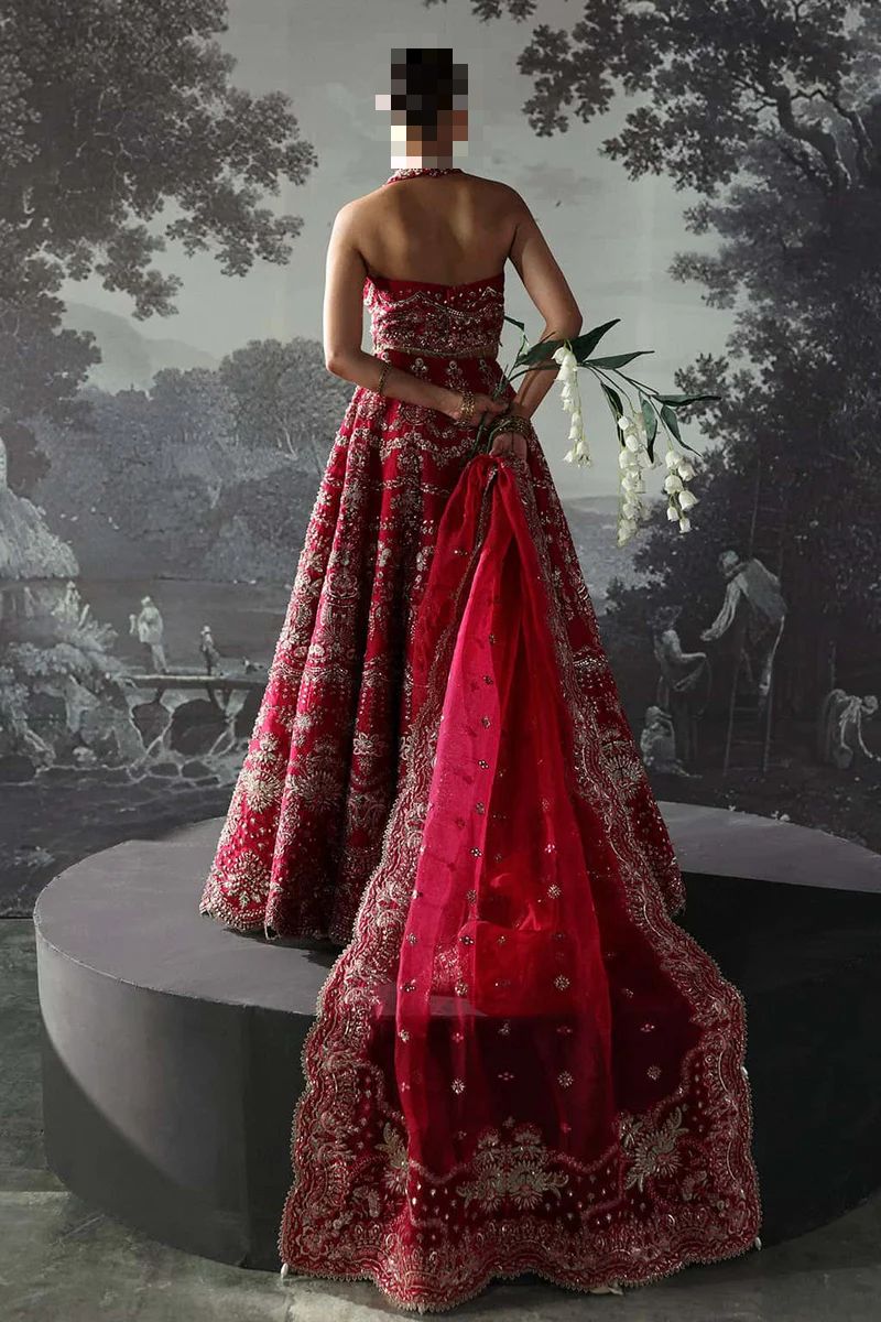 Fatima’s Crimson Red Party Dress