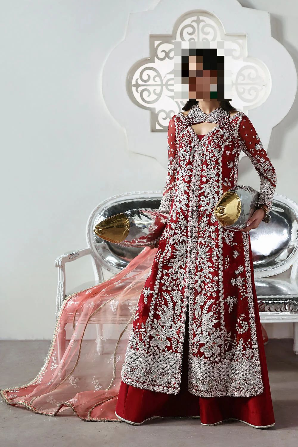 Fatima’s Crimson Red Party Dress