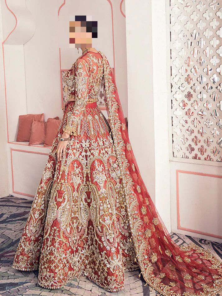 Fatima’s Dazzling Scarlet Red Bridal Dress