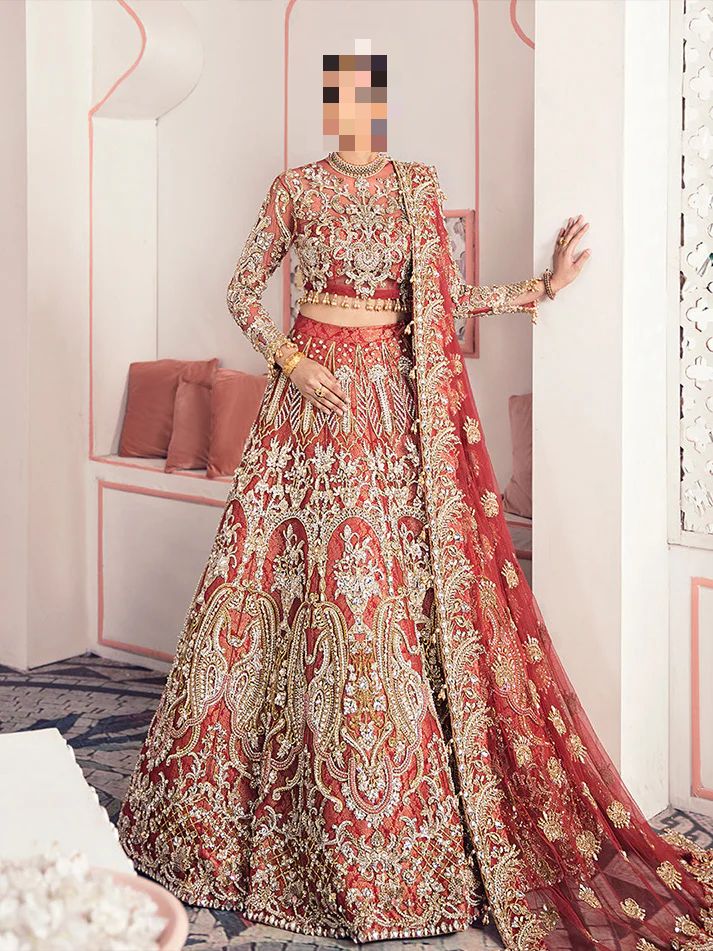 Fatima’s Dazzling Scarlet Red Bridal Dress