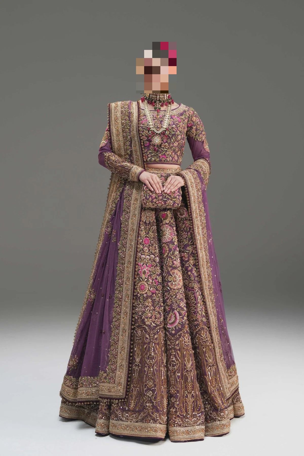 Fatima's Deep Aubergine Party Dress