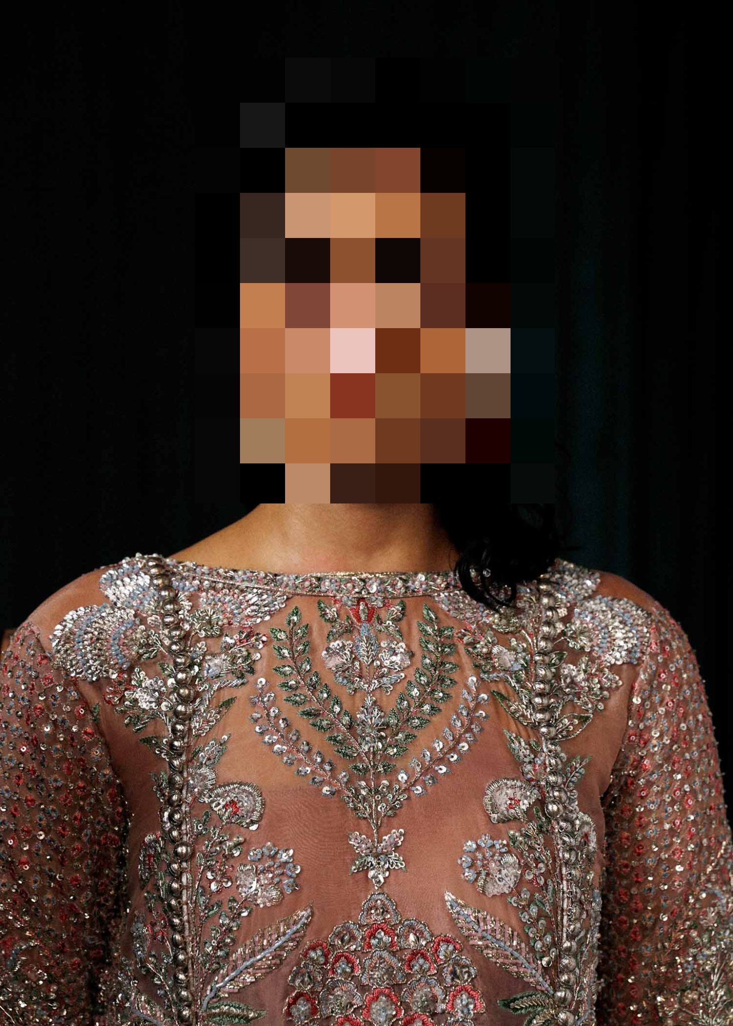 Fatima’s Dusty Rose Peach Party Dress