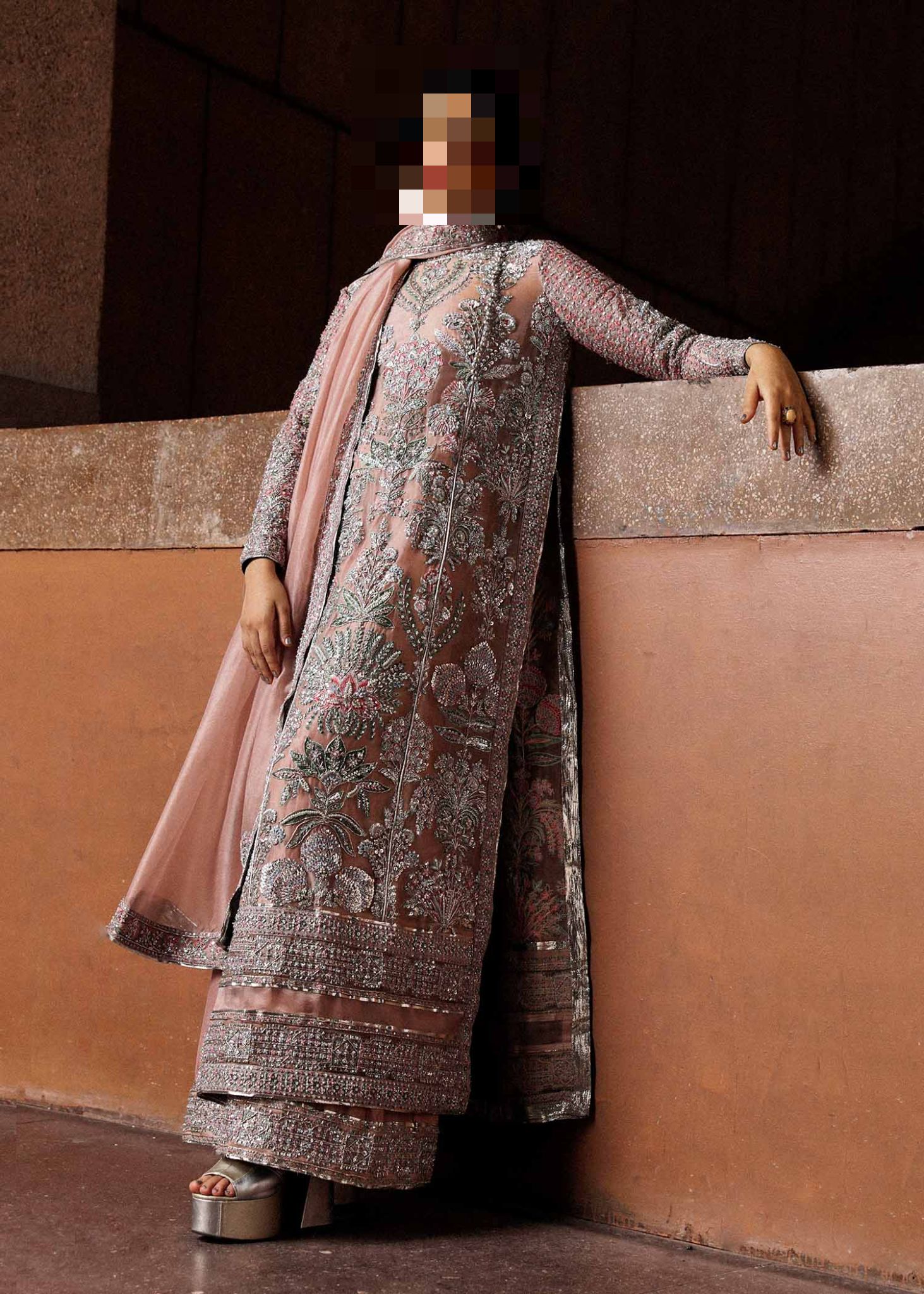 Fatima’s Dusty Rose Peach Party Dress