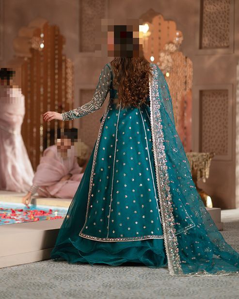 Fatima's Emerald Teal Party Dress
