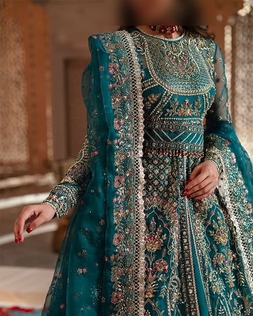 Fatima's Emerald Teal Party Dress