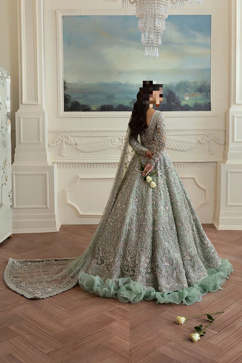 Fatima’s Enchanting Sage Green Bridal Dress