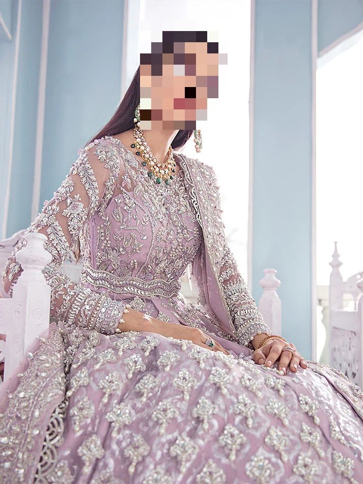 Fatima’s Ethereal Mauve Lavender Bridal Dress