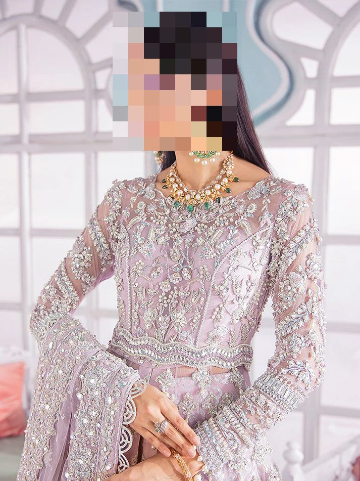 Fatima’s Ethereal Mauve Lavender Bridal Dress