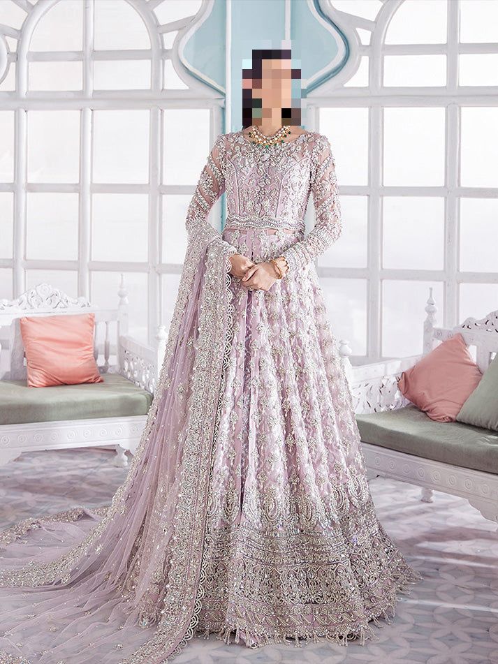 Fatima’s Ethereal Mauve Lavender Bridal Dress