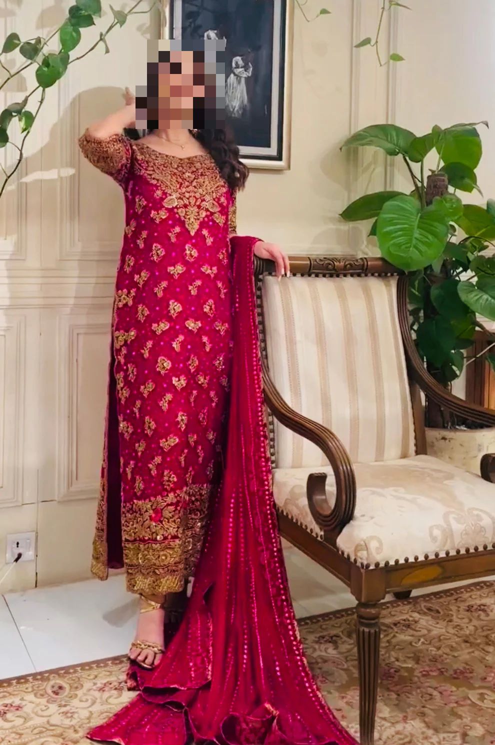 Fatima’s Hot Pink Party Dress