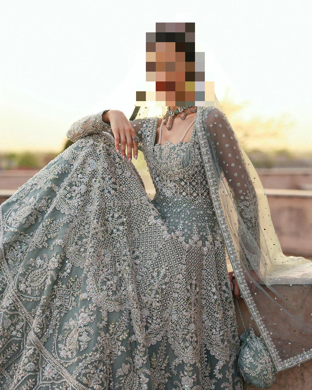 Fatima’s Ice Mint Party Dress
