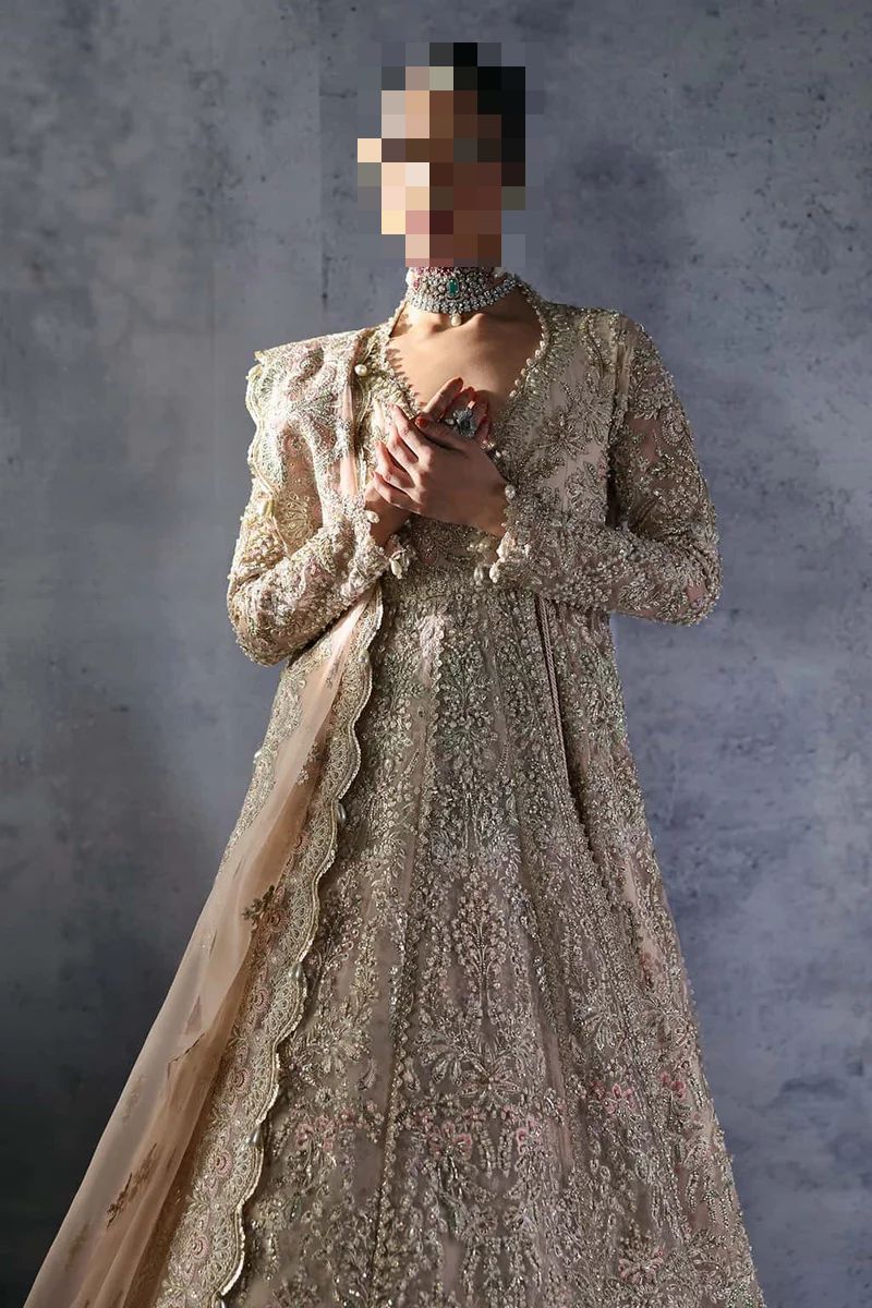 Fatima’s Ivory Champagne Bridal Dress