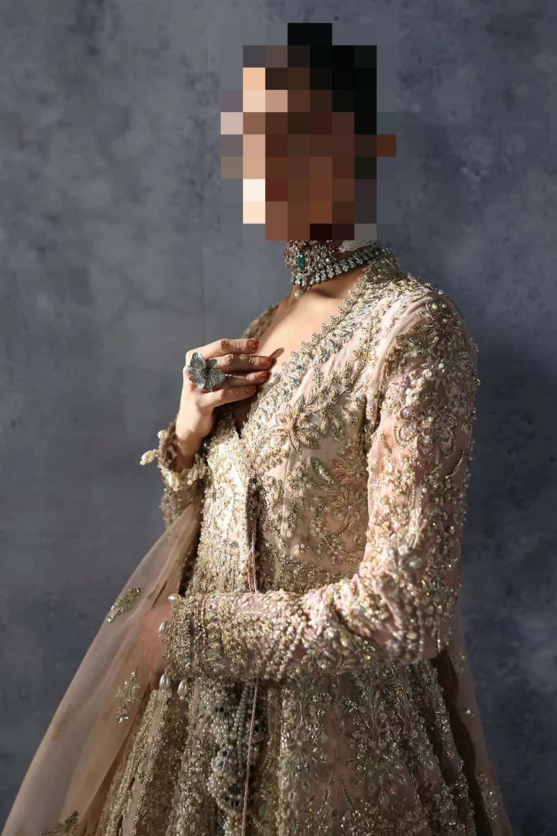 Fatima’s Ivory Champagne Bridal Dress