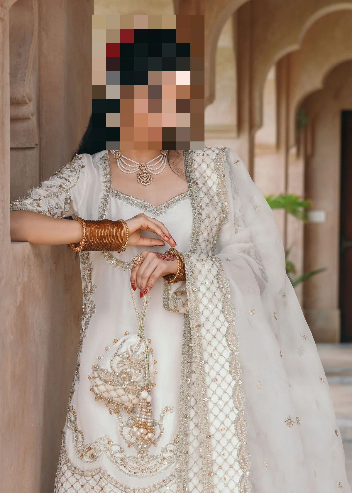 Fatima’s Ivory Cream Party Dress