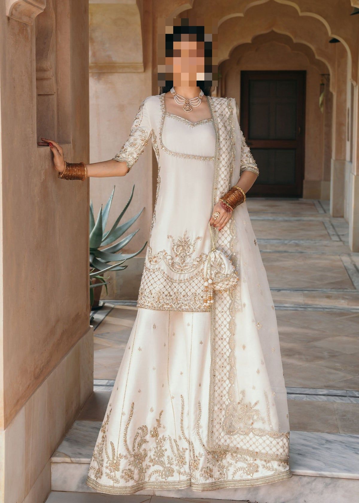 Fatima’s Ivory Cream Party Dress