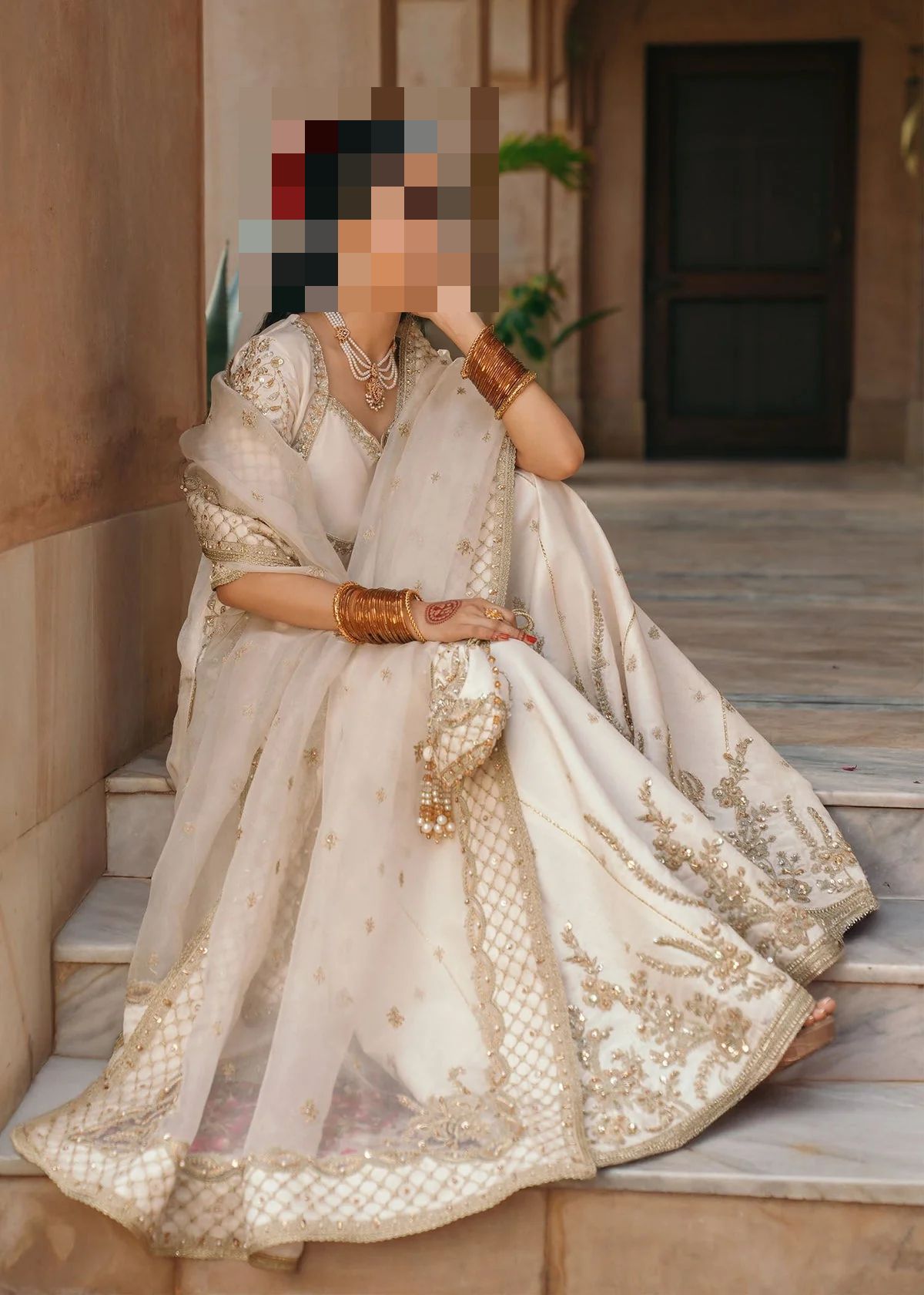 Fatima’s Ivory Cream Party Dress