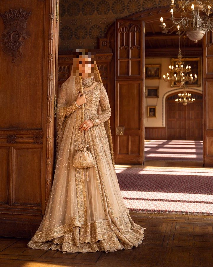Fatima’s Luminous Golden Bridal Dress