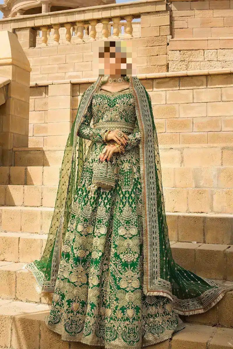 Fatima’s Majestic Emerald Green Bridal Dress