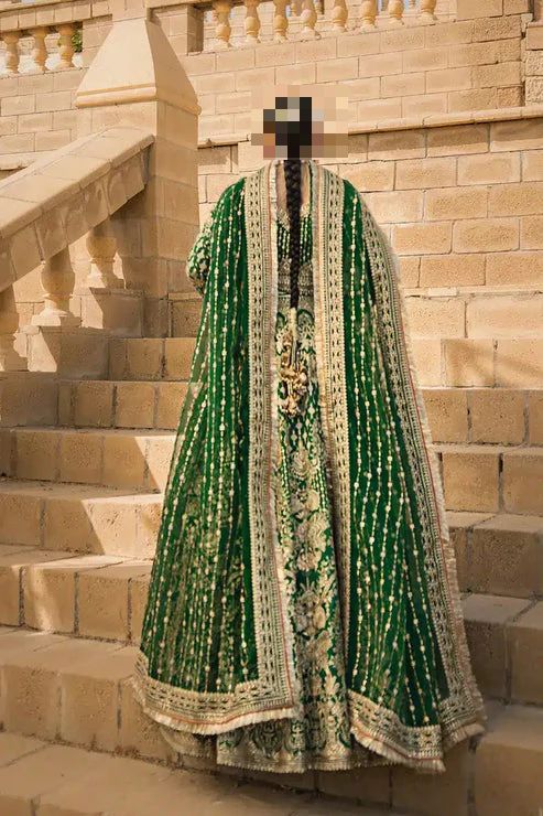 Fatima’s Majestic Emerald Green Bridal Dress