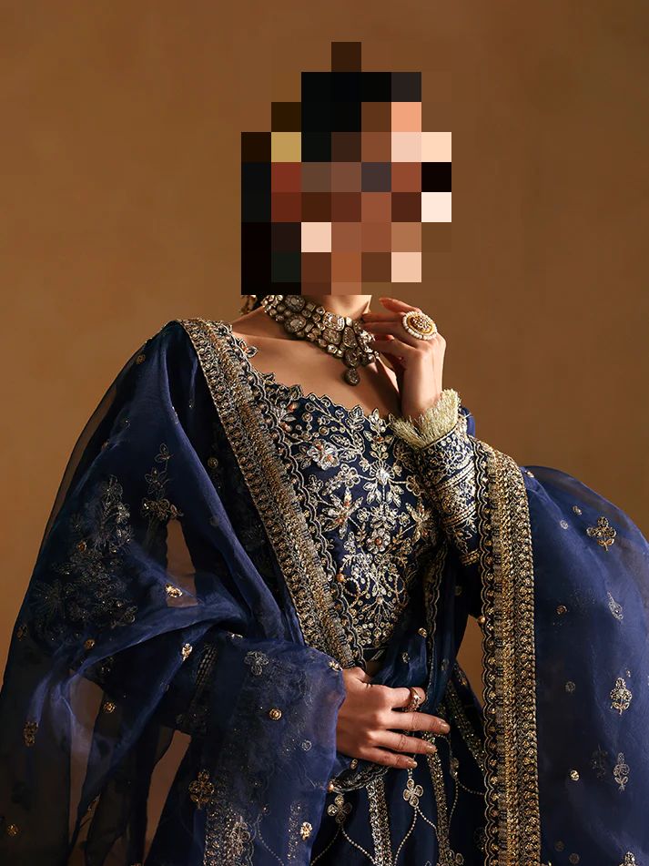Fatima’s Midnight Blue Wedding Dress