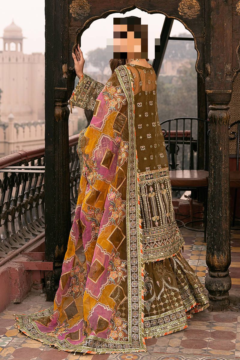 Fatima’s Moss Green Formal Wedding Dress
