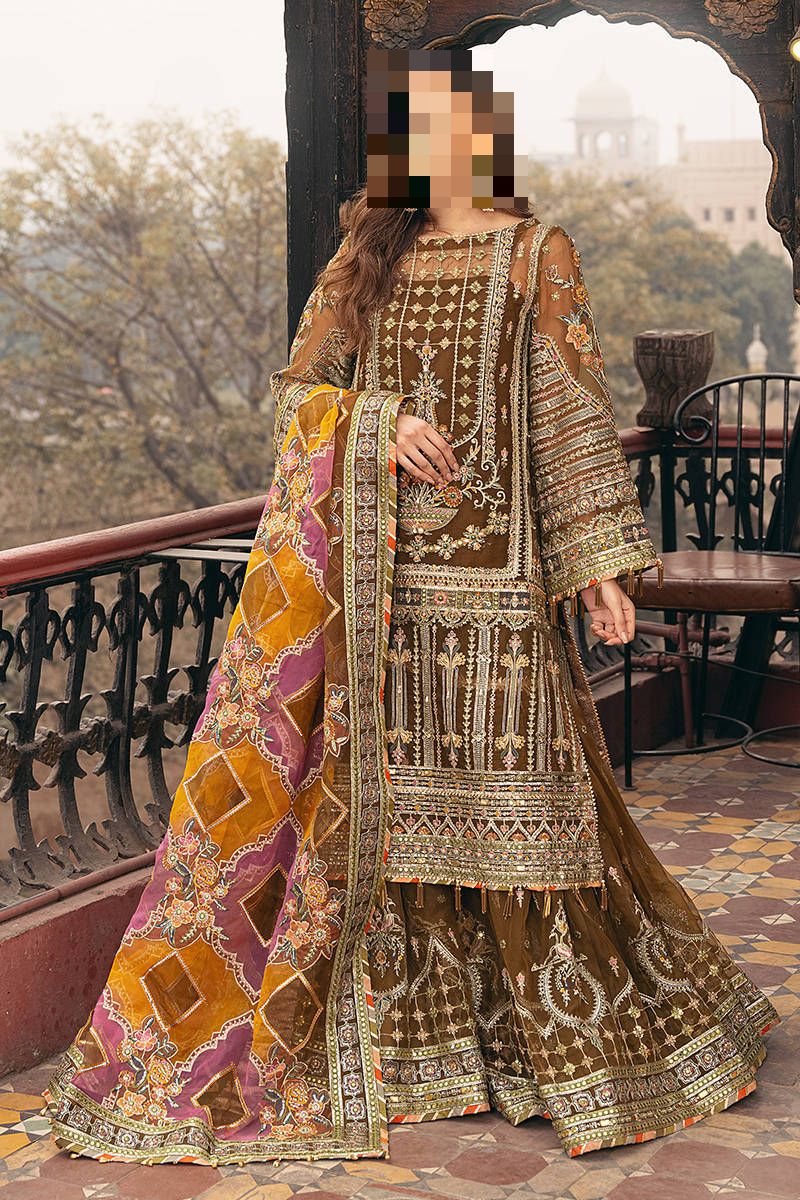 Fatima’s Moss Green Formal Wedding Dress