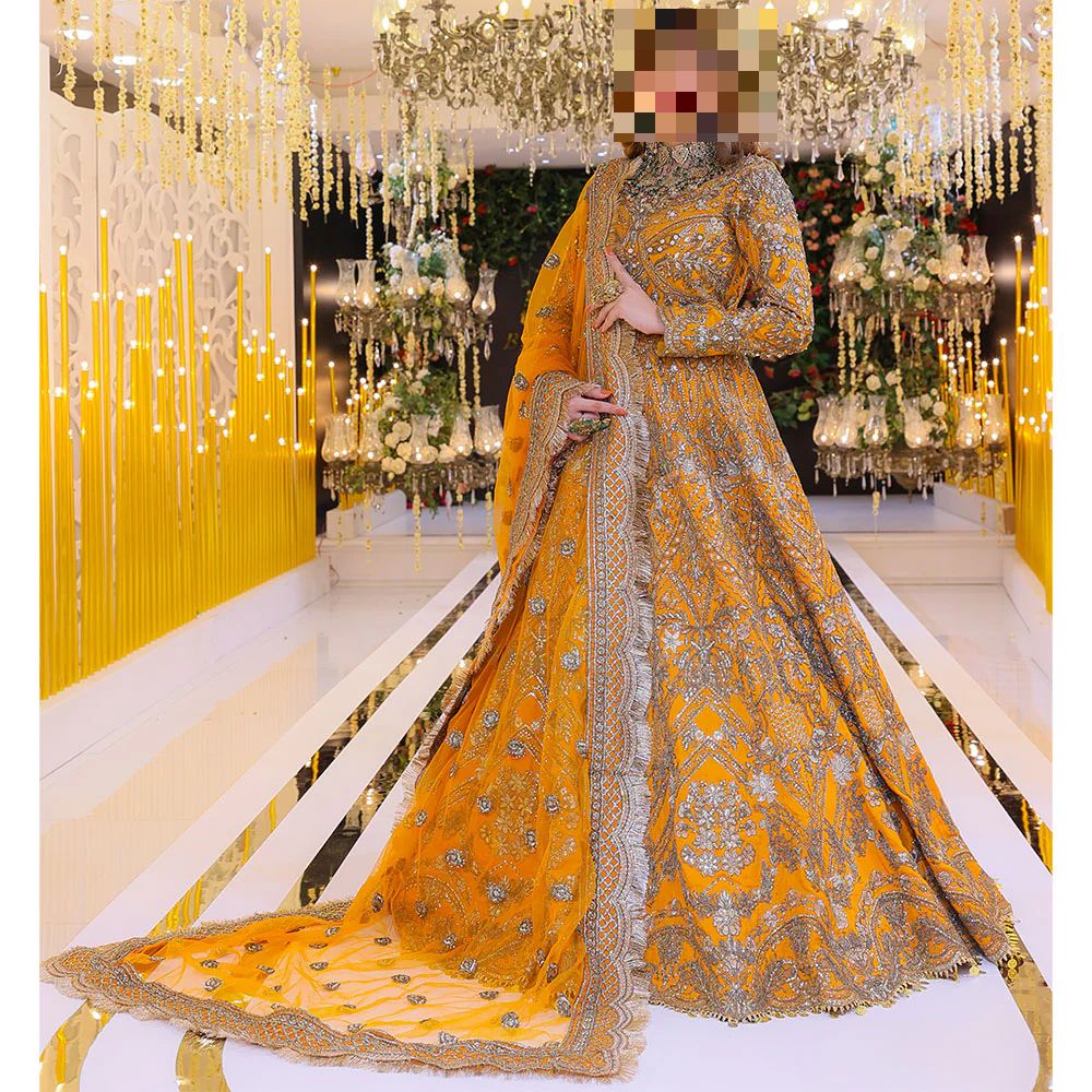 Fatima’s Mustard Gold Wedding Dress