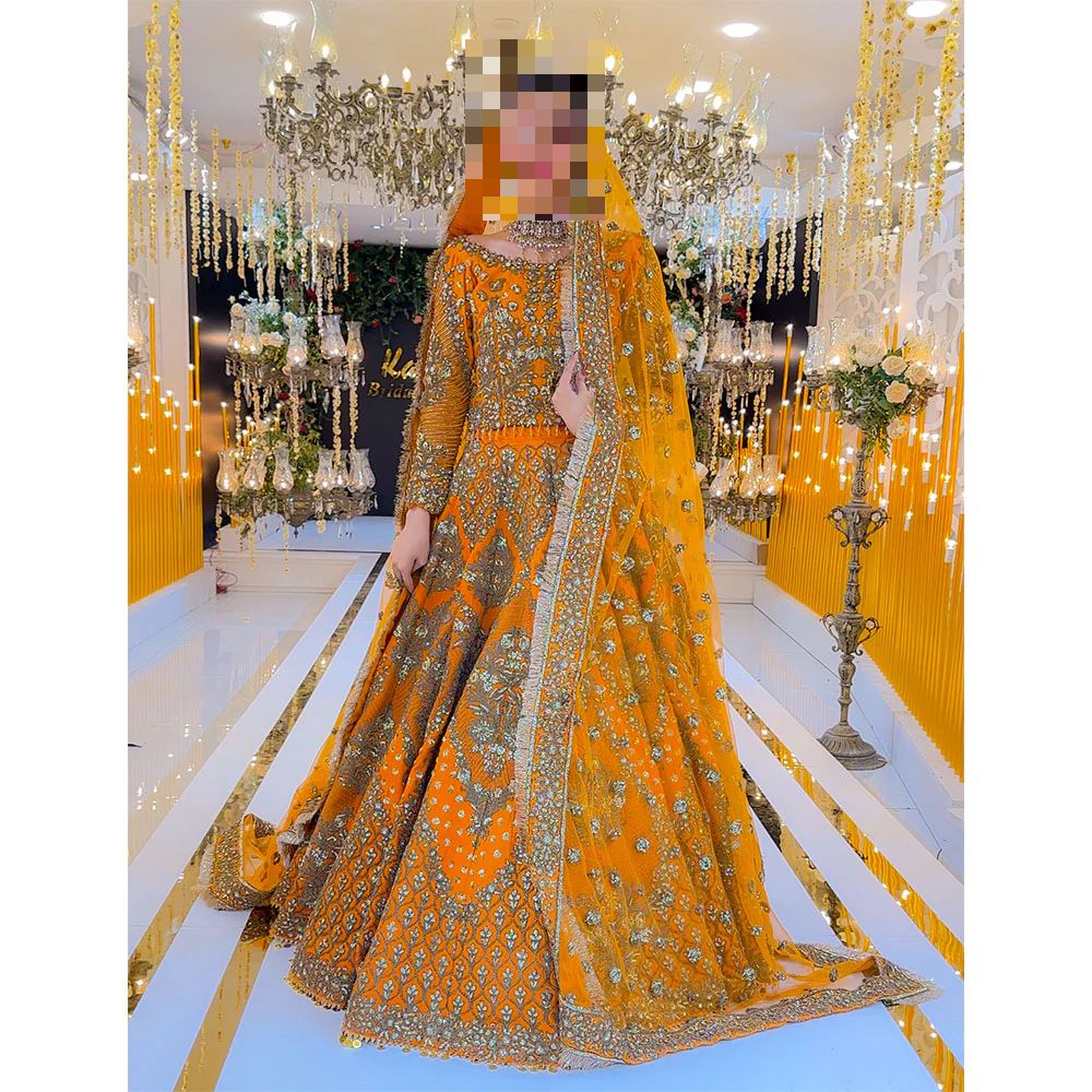 Fatima’s Mustard Orange Wedding Dress