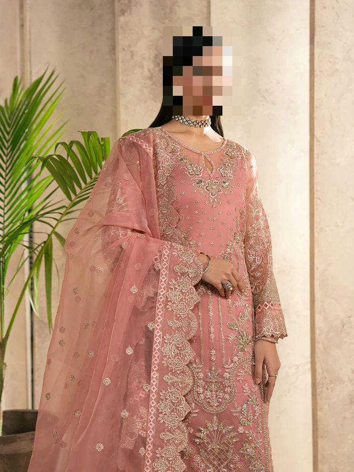 Fatima’s Muted Blush Pink Wedding Dress