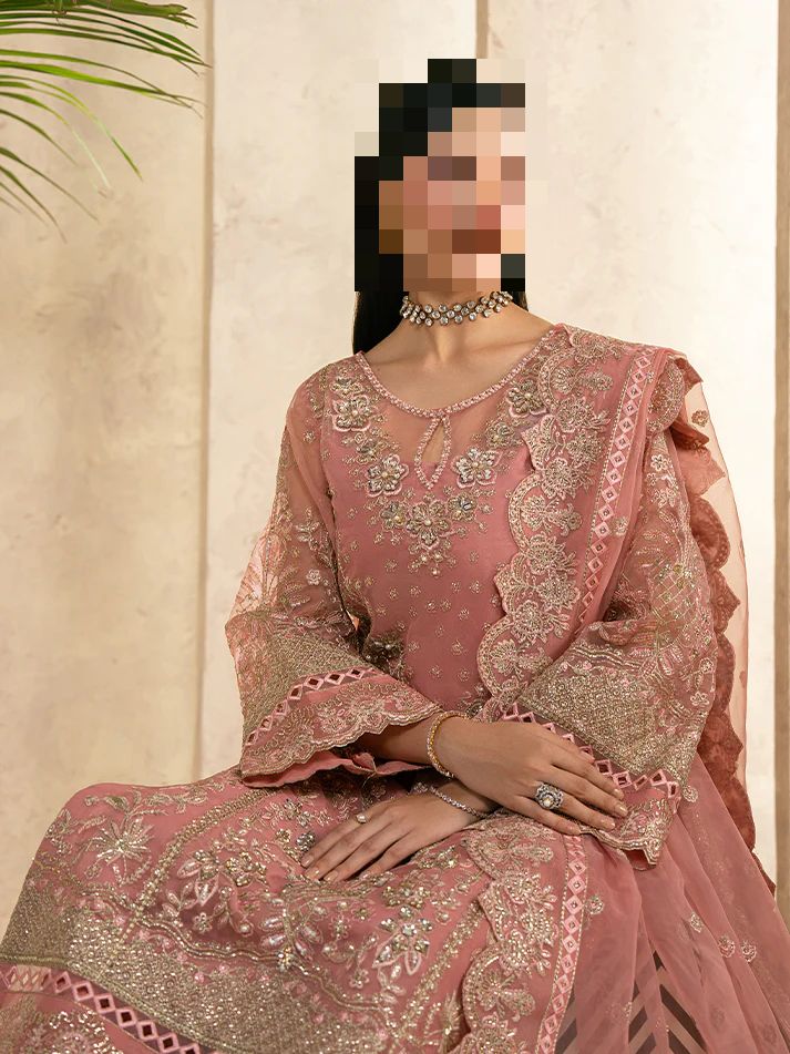 Fatima’s Muted Blush Pink Wedding Dress