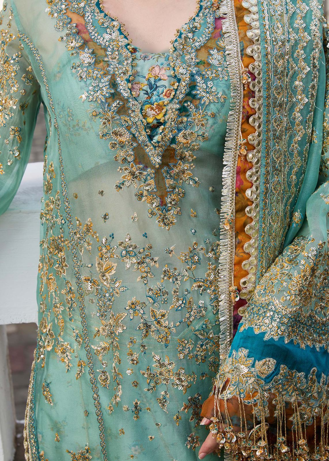Fatima’s Ocean Pearl Party Dress