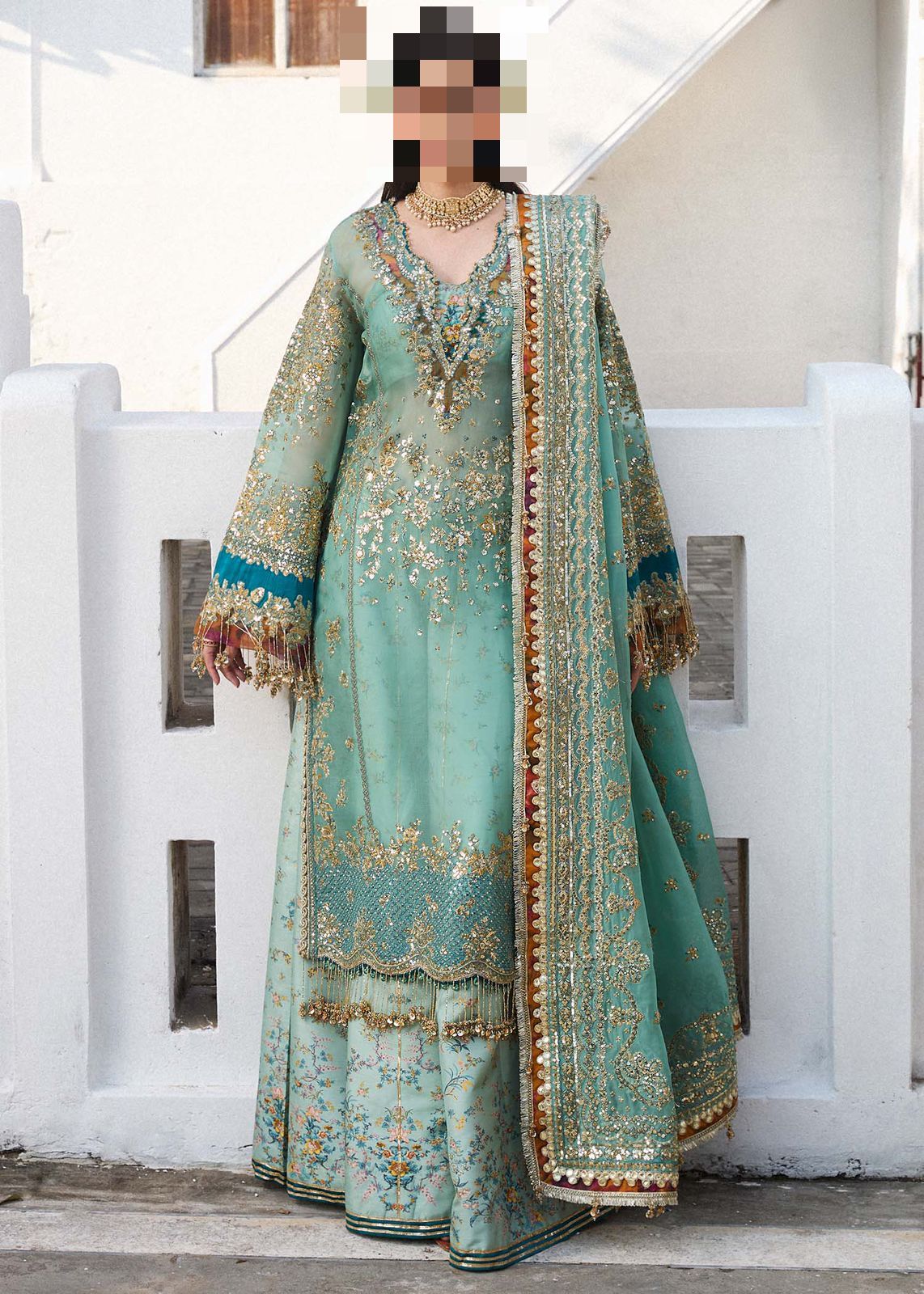 Fatima’s Ocean Pearl Party Dress