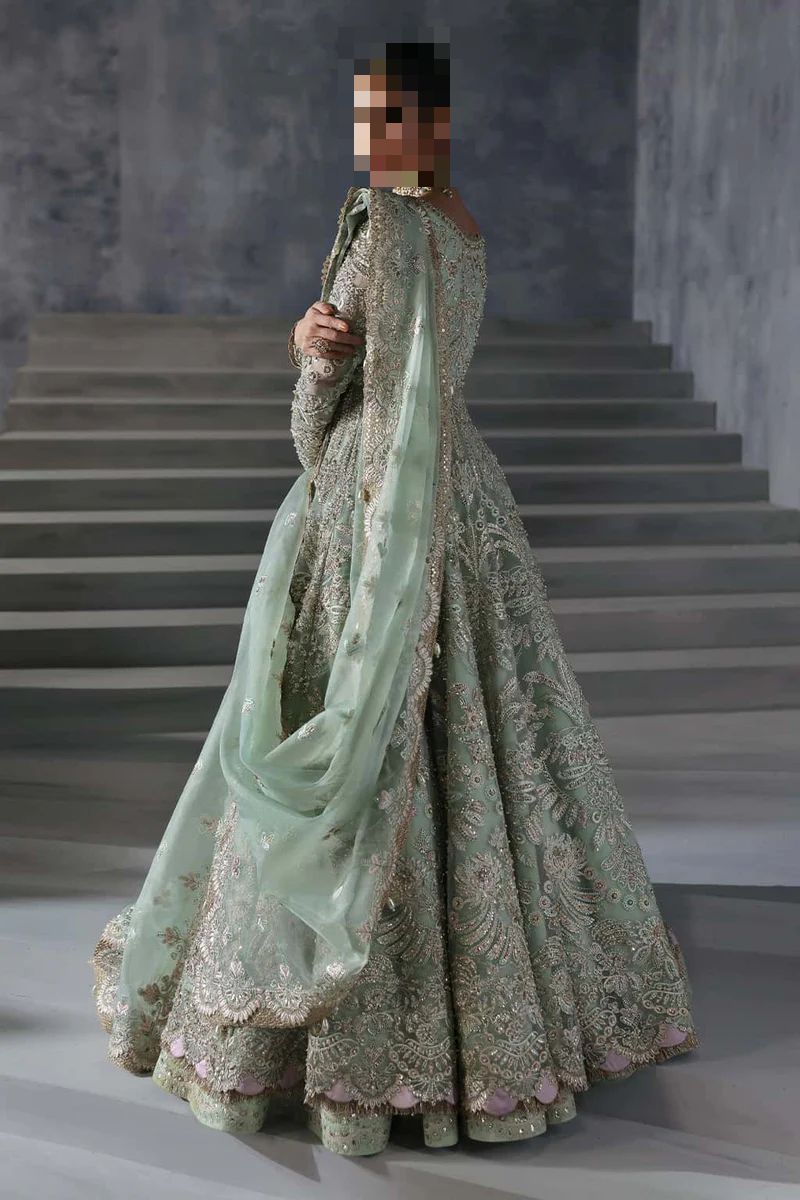 Fatima’s Pastel Green Bridal Dress