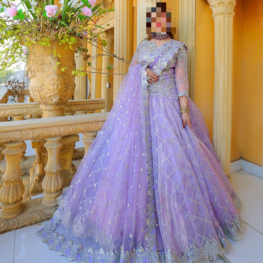 Fatima’s Pastel Lavender Wedding Dress