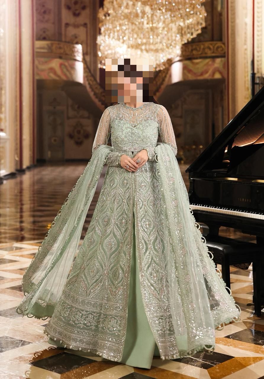 Fatima's Pastel Pistachio Party Dress