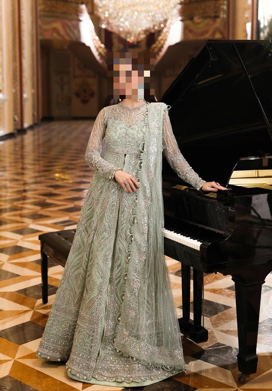 Fatima's Pastel Pistachio Party Dress