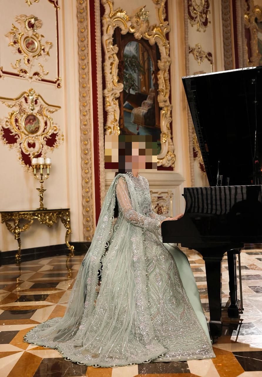 Fatima's Pastel Pistachio Party Dress