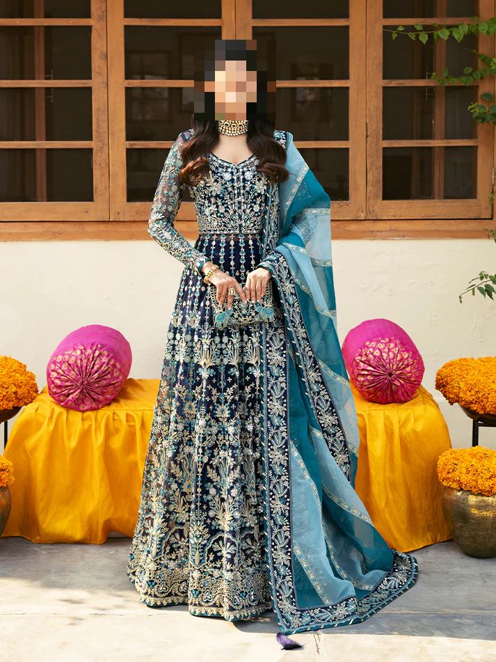 Fatima’s Peacock Blue Wedding Dress