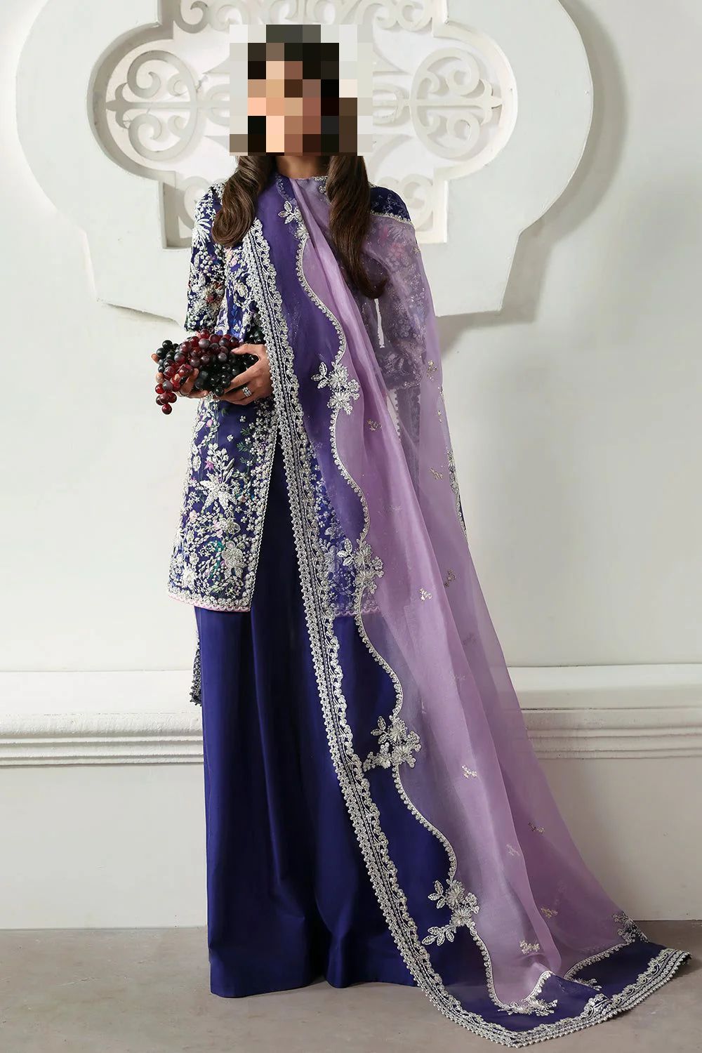 Fatima's Plum Lavender Party Dress