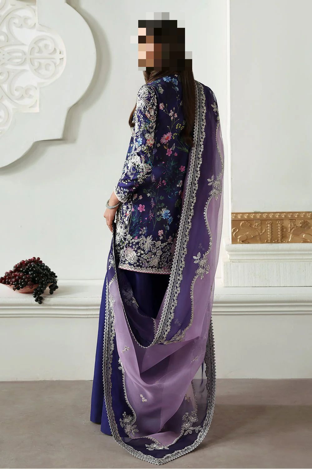 Fatima's Plum Lavender Party Dress