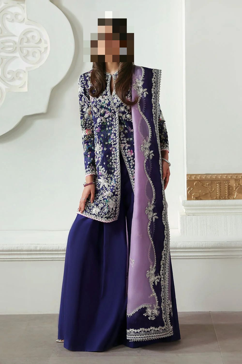 Fatima's Plum Lavender Party Dress